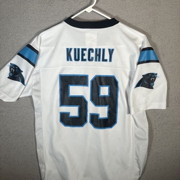 NFL Team Apparel Carolina Panthers Jersey Youth Size Large #59 Luke Kuechly - Picture 10 of 10